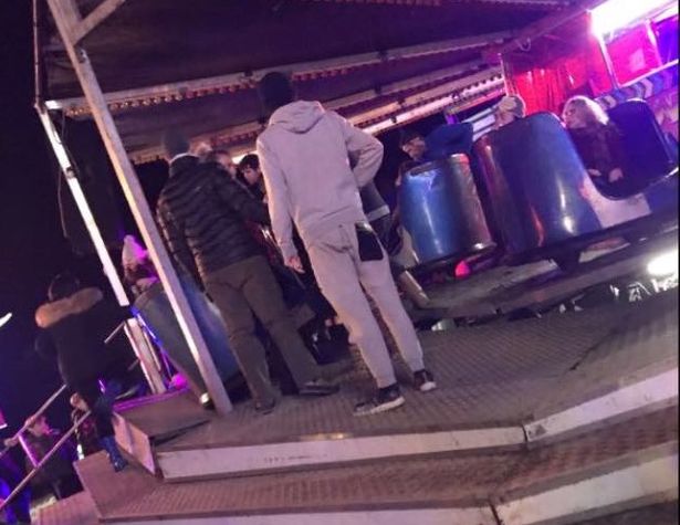 A waltzer came loose at Brookes' Field in Rhyl during the bonfire night celebrations